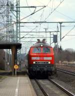 218 385-3 durfte heute den 8-Wagen IC 2191 Wattenmeer nach Frankfurt alleine bis Hamburg ziehen. Jbek 06.04.2013