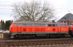 DB AutoZug SyltShuttle 218 376-2 im Portrait. Schleswig 06.04.2013