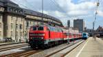 218 488-5 fuhr am 11.8.13 mit dem RE nach Füssen aus dem Münchener Hbf. ab.