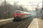 DB 1218 322 und 345 mit IC nach Westerland, Elmshorn Bhf, 31.12.2011(120)