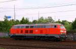DB 1218 208-7(REV/HB X/05.03.10)auf Solo-Tour in HH-Harburg. 28.06.2014