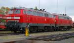 DB 1 218 366-3 und 319-2 Niebüll 08.05.2010(691)