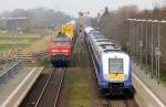 Zugtreffen im Bhf Klanxbüll, 14.04.15(987)