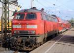 DB 1218 333-3 mit Dostos im Hbf Hamburg. 02.05.2015(1017)