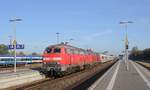 Marschbahn Gastlok 34: DB 218 835-7 ex 218 370-5, REV/HB X/08.05.13, Verl/LHG9/25.04.20, Niebüll 10.10.2018