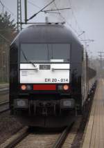 Eine Stunde spter kam 223 014-2/ER 20-014 ebenfalls als NOB nach Kiel durch Schleswig gefahren. 01.11.10