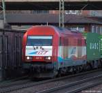 EVB 420 11 rollt am 11.2.11 durch den Bhf. Hamburg-Harburg.