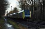 ER 20-012 dieselt am 21.12.11 mit der NOB nach Westerland (Sylt) durch den Ort Prisdorf.