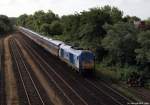 DE2000-03 der NOB erreicht am 2.7.12 mit ihrem NOB aus Niebll das Fahrtziel Westerland (Sylt).