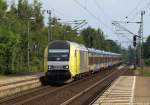 ER 20-001 fhrt am 6.7.12 mit der NOB nach Westerland (Sylt) in den Bhf. Elmshorn ein. Gru zurck !