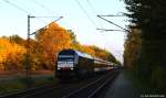 Mit der NOB nach Westerland (Sylt) fuhr ER 20-014 am Abend des 25.10.09 durch den Haltepunkt Prisdorf.