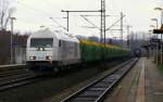 NRS 1223 143-9 mit Holzzug in Schleswig. 22.12.2013