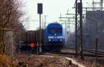 Rangierbeginn...PRESS 253 015-8/1223 052-2 setzt sich in Gang. Jbek 25.02.2015(850)