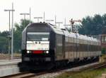 223 014 kurz vor dem Halt in Niebll Fahrtrichtung Westerland. 31.7.10