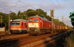 232 241-0 beim warten in Schleswig, 16.07.2014