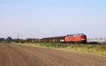 232 669-2 und 388-9 mit Umleiter nach Dnemark festgehalten am Ortsausgang in Niebll. 22.07.14