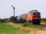 DB 1232 568-6 mit Gz-Umleiter festgehalten bei Risum-Lindholm, 22.07.2014