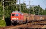Dank Vormeldung aus Rendsburg konnte der EZ/GD 47416 gut 75min vor Plan in Schleswig festgehalten werden, Zuglok diesmal die 1232 472-1. Schleswig 23.07.14(8000)
