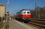 232 484-6 DB Schenker Rail Deutschland AG kam solo durch Priort und fuhr weiter in Richtung Golm.