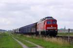 Kurz bevor sie ausfiehl...DB 1232 469-7 mit einem Umleiter Gz aufgenommen in Epenwörden zwischen Heide und Itzehoe. 26.07.2015(1114)