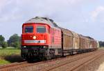 DB 1232 117-2 mit Umleiter Gz aufgenommen bei Epenwörden zwischen Heide und Itzehoe am 26.07.2015, Gruß an die Mitfahrer M.S und J-H.L!(1115)