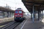 232 416-8 LEG - Leipziger Eisenbahnverkehrsgesellschaft mbH kam solo durch Magdeburg-Buckau gefahren und war auf dem Weg zum Hauptbahnhof gewesen.