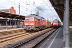 233 321-9 DB Cargo mit dem Mischer EZ 51663 in Stendal Richtung Wolfsburg.