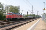 234 242-6 DB Fahrwegdienste GmbH mit einem Güterzug in Wusterwitz und fuhr weiter in Richtung Brandenburg. 22.09.2020