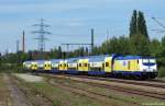 246 005-3 schiebt am 29.5.10 ihren ME nach Cuxhaven durch Hamburg-Unterelbe.