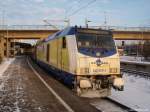 246 005-3 steht am 4.12.10 mit dem ME nach Cuxhaven im Bhf. Hamburg-Harburg und wartet auf Abfahrt.