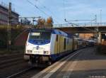 246 008-7 steht am 4.11.11 mit dem ME nach Cuxhaven im Bhf. Hamburg-Harburg bereit zur Abfahrt.