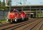 363 178-5 zieht eine Gravita 10 BB(261 028-5) durch Harburg. 03.06.11