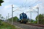 V 662 (360 555-7) MWB - Mittelweserbahn GmbH als Lz in Vietznitz, in Richtung Paulinenaue weiter gefahren. 08.05.2012 