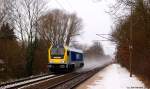 Eine Maxima 40CC fuhr am 19.12.09 durch den Haltepunkt Prisdorf gen Sden.