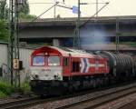 HGK DE 670/266 070 mit ler in HH-Harburg. 05.07.12