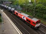 RheinCargo/HGK DE 672 oder 1266 072-8 mit Wascosa-KeWa Zug, HH-Harburg 09.05.2015(1050)