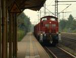 Der FZT 53597 wurde am Morgen des 6.8.11 von 295 021-0 durch Schleswig gezogen.