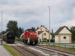 Die 294 750 am 24.06.2011 unterwegs bei Hirschau.