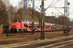 295 0012-9 mit Gz bei der Durchfahrt in HH-Harburg. 03.03.12
