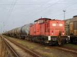 Am 12.01.2007 hat 298 309 einen Kesselzug in Rostock-Seehafen bereitgestellt.