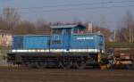V 60-SP-015/ 98 80 3345 203-4 D-SLG kam nachdem ihren Waggons entladen waren wieder zurck durch Harburg gefahren und stand dann am Hamburger Hauptbahnhof und half dort bei den Gleisarbeiten. 26.2.11