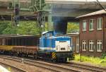 Sprichwrtliches  abdieseln  einer Ost V 60 in Harburg(345 201-8). 01.07.11