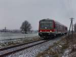 BR 0628/127702/der-628-627-am-13122009-unterwegs Der 628 627 am 13.12.2009 unterwegs auf der Rottalbahn bei Oberdietfurt. 
