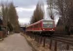 628 562/928 562 & 628 690/928 690 dieseln am 25.2.12 als RB nach Neustadt (Holst.) durch Bad Schwartau.
