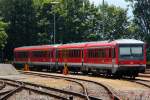 628 242 und ein zweiter 628 abgestellt im Bhf von Lindau. 02.06.12