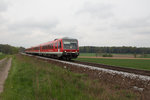 BR 0628/493458/628-628-0-war-am-010516-mit 628 628-0 war am 01.05.16 mit einem Schwesterfahrzeug von München Hbf nach Mühldorf in Hörlkofen unterwegs.