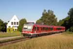 BR 0628/503902/am-240616-wurde-ua-628-565-4 Am 24.06.16 wurde u.a. 628 565-4 am 'Filzenexpress' Wasserburg (Inn) - Grafing Bahnhof eingesetzt. Unter der Woche verkehren einige Züge bis nach München Ostbahnhof. Das Bild entstand in Ebersberg.