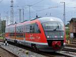 642 727 der Elbe Saale Bahn als RB12 nach Graal-Mritz am 26.07.11 in Rostock