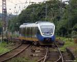 VT 709 der NordWestBahn fhrt am 19.9.10 in den Osnabrcker Hbf. ein.