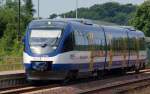 643 120-8/943 120-5/643 620-7 auch VT 730 der NOB genannt kam hier aus Husum und fuhr weiter nach Kiel. 29.6.10